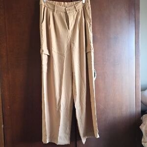 Dokotoo Womens High Waisted Wide Leg Cargo Pants Baggy Casual Work Trousers